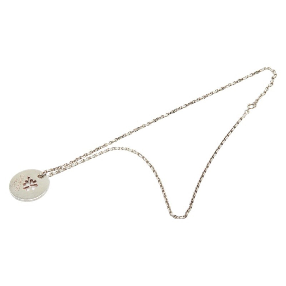 CHANEL Authentic Silver Love Necklace - Picture 4 of 6